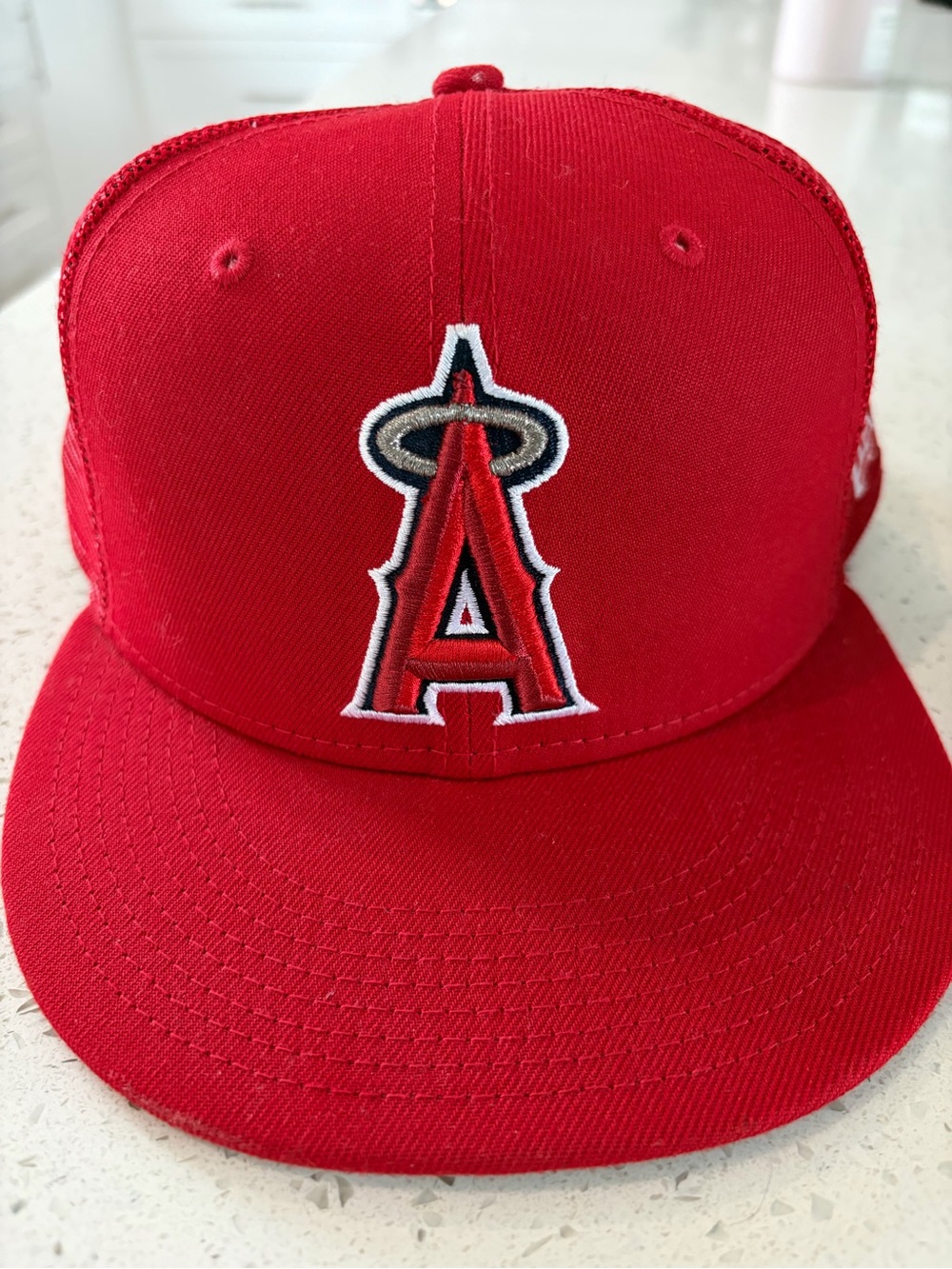 New Era  Los Angeles Angels Red Snapback with White & Black Logo